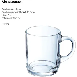 Luminarc Teeglas Set 0,24 l