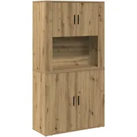 VidaXL Hochschrank Artisan Eiche 80x33x150 cm Holzwerkstoff