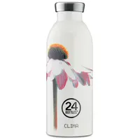 24Bottles Clima FLORAL Trinkflaschen Weiss