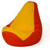 go gift Sitzsack, Gelb, Rot, 130 x 90 cm, Birne