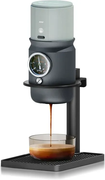 STARSEEKER Super58 Tragbare Espressomaschine, Klein für den Hausgebrauch, Elektrisch, Geeignet für Büro und Outdoor-Camping Grau