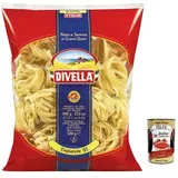 Divella Tagliatelle N.91 Pasta Italienische Nudeln 500g+Italian Polpa 400g