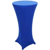 MCW Stehtischhusse MCW-J30, Tischhusse Husse Bezug Überzug, Stretch Ø 60cm ~ blau