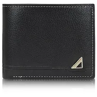 Energather Mens Wallets, PU Leder Herren Geldbörse Portemonnaie Herren für Männer, Zwei-Fach Herren-Geldbörsen Geldbeutel Herren mit Mehreren Kartenfächern für Bargeld, Kreditkarten (schwarz)