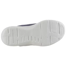 SKECHERS Skech-Stepz 2.0 Mini Wanderer Sneaker Navy Textile/Synthetic/Lime & Orange Trim, 23 EU