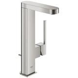 Grohe Plus Einhand-Waschtischbatterie, DN 15, L-Size, herausziehbarer Ablauf 1 1/4", supersteel