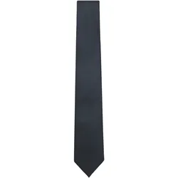 Krawatte BOSS, Damen, blau (dunkelblau 401), Web, Materialmix, Strukturmuster, elegant, Krawatten, mit Strukturmuster