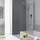 Kermi Filia XP Seitenwand FXTVD09017VAK 90x175cm, silber hochglanz, ESG klar,