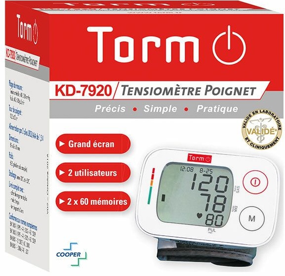 TORM Autotensionmètre poignet 1 pc(s) Appareil