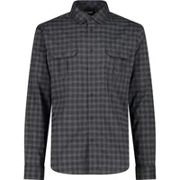 CMP Herren Hemd MAN SHIRT, DARK GRAFFITE-ANTRACITE-OFF WHITE, 52
