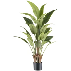 Kunstpflanze CREATIV GREEN "Strelitzia reginae", grün, H:120cm, Kunststoff, Kunstpflanzen, mit tollem Blattwerk