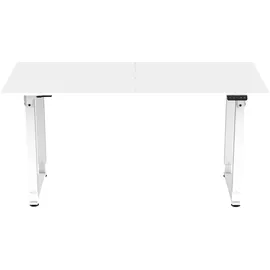 pro.tec Höhenverstellbarer Schreibtisch 'Kirkkonummi' 160x75cm Weiß - Weiß