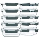 luxuskollektion Frischhaltedose grau 10 x 0,625 l