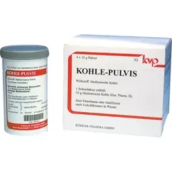 Kohle-Pulvis 4X10 g Pulver