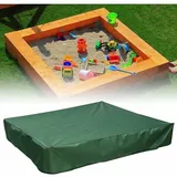 Sandkastenabdeckung 120 X 120 Cm, Wasserdicht, Uv-schutz 70 %, Passend Für Oxford-sandkästen, Mit Kordelzug, Grün