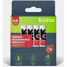 UNIROSS Batteries HYBRIO AA 2350 mAh 4 St.