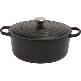 Le Creuset Signature Bräter 28 cm rund schwarz