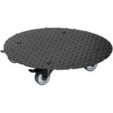 Wagner System WAGNER Pflanzenroller Alaska Black Ø 38 x 7,5 cm, TK 150 kg