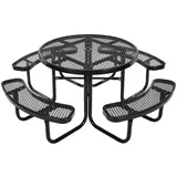 Vevor Picknicktisch 4-tlg. Schwarz