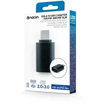 Nacon Adapter 3.0 USB-C Stecker auf USB-A Buchse, kompaktes Design.