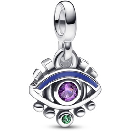 PANDORA ME Das Auge Mini-Dangle aus Sterling-Silber mit künstlichen Kristallen, Ausschließlich Kompatibel ME, Höhe: 8,9mm, 792295C01
