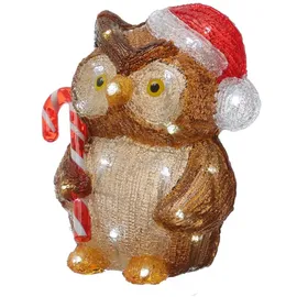 MARELIDA LED Dekofigur Eule 24 cm 5300K bis 6000K