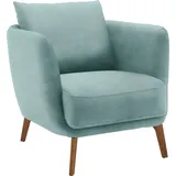 Schöner Wohnen Sessel Pearl Bouclé 86 x 68 x 86 cm Blau