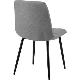 CLP Esszimmerstuhl Tilde Polyester grau 4er Set