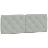 vidaXL 374727 Kopf-/Fußteil Hellgrau 140 Cm Samt