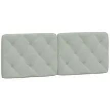 vidaXL 374727 Kopf-/Fußteil Hellgrau 140 Cm Samt