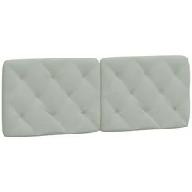 vidaXL 374727 Kopf-/Fußteil Hellgrau 140 Cm Samt