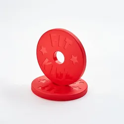 Fit Kidz Gewichtsscheiben (Set) Spielzeug ROT 0.5kg