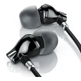Liam&daan Keramik In-Ear Kopfhörer "Urban" In Ear Earphone / 8mm Treiber / Aramid Kabel - Silber