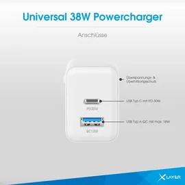 Xlayer Powercharger USB Typ C, White
