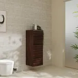 Hansgrohe Xelu Q Halbhochschrank 40 x 107 x 37 cm Nussbaum/Weiß