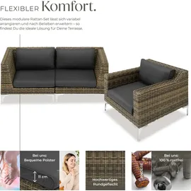 Tectake Villanova Loungeset grau