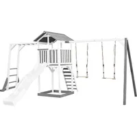 Axi Beach Tower Spielturm mit Klettergerüst Doppelschaukel und Rutsche