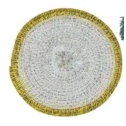 byRoom Untersetzer Sea Grass, Ø10cm, gelb