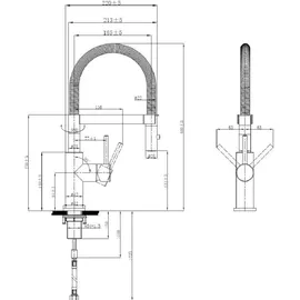 Victory GT2101 Küchenarmatur Edelstahl Silber