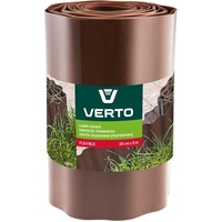 Verto, Rasenkante, Obrzee do trawnikow brzowe Garten-Einfassungsrolle Kunststoff (900 cm)