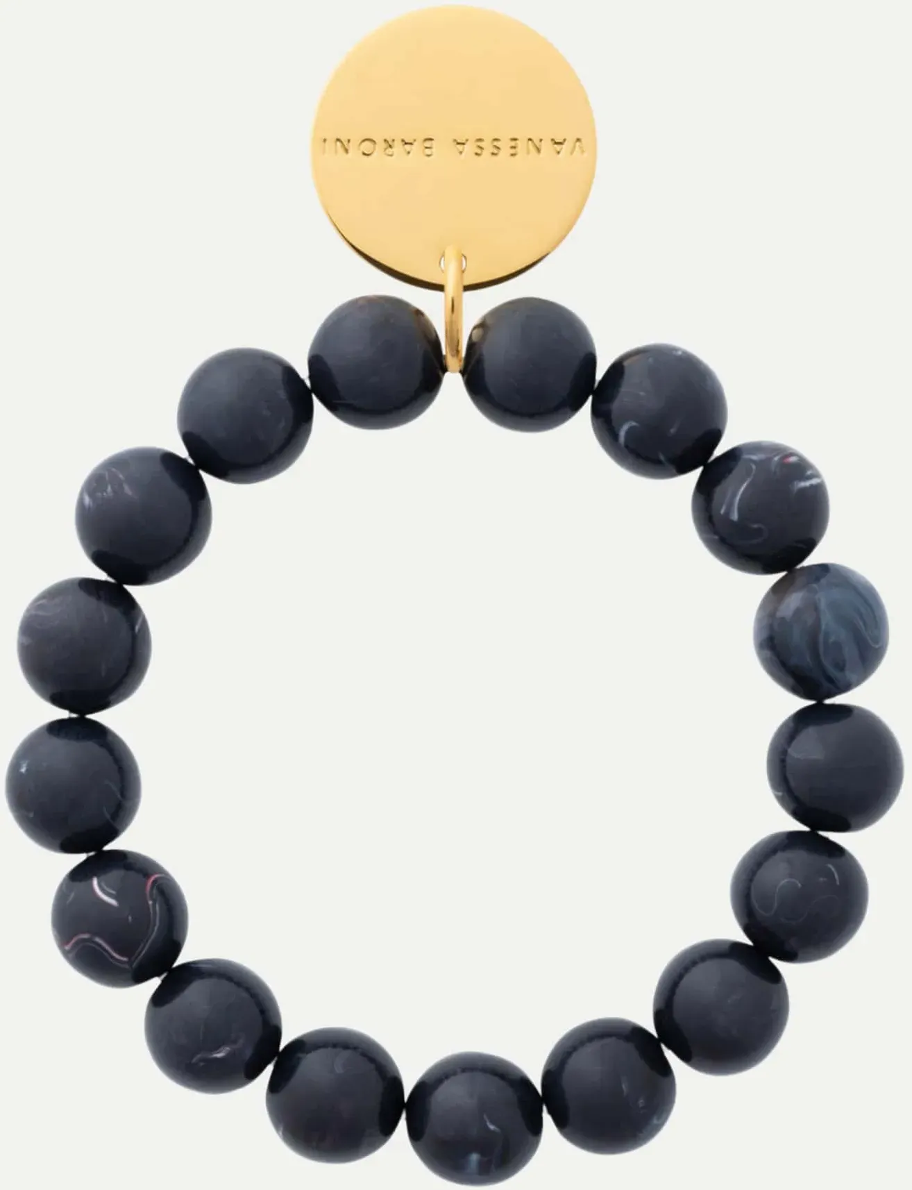Mini Beads Flex Bracelet Schwarz