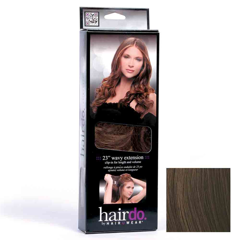 Hairdo Haarteil Clip in Wavy Extension R6 Chocolate 55 cm