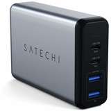 Satechi 75W Dual USB-C PD Travel Charger Space Grey