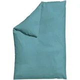 schlafgut Knitted Jersey Blau 135 x 200 cm + 40 x 80 cm