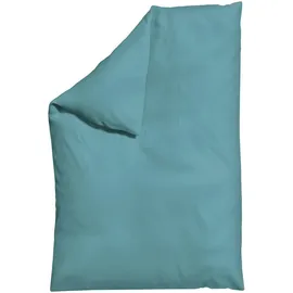 schlafgut Knitted Jersey Blau 135 x 200 cm + 40 x 80 cm