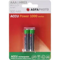 AgfaPhoto Akku NiMh Micro AAA HR03, 1.2V/900mAh Value Energy, Retail Blister