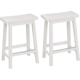 Amazon Basics Küchenhocker 61 cm hoch Weiß