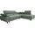 Mirjan24 Eckcouch Abriamo 10 L-Form 2-Sitzer Grün