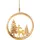 creativ home Dekohänger CREATIV HOME "Ringhänger", gold, T:2,5cm Ø:25cm, Dekohänger, mit Weihnachtsmotiv
