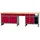 KÜPPER Werkbank 6 Schubladen 2 Türen Sitzraum 84 x 240 x 60 cm Dunkelrot